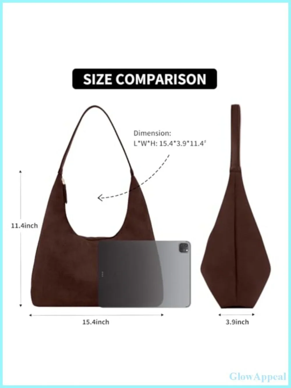Faux Leather Tote Bag Women Shoulder Hobo Travel Handbag Work Purse